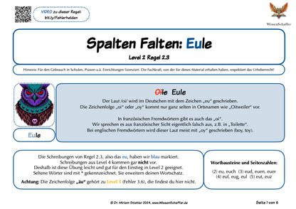 SpaltenFalten 2.3 "eu" wie in "Eule" - Download