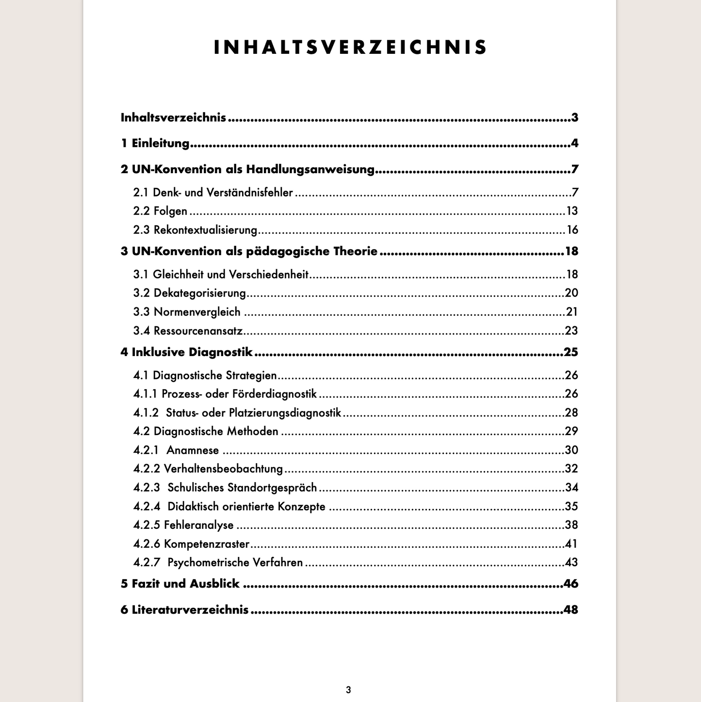 Das Märchen von der inklusiven Diagnostik