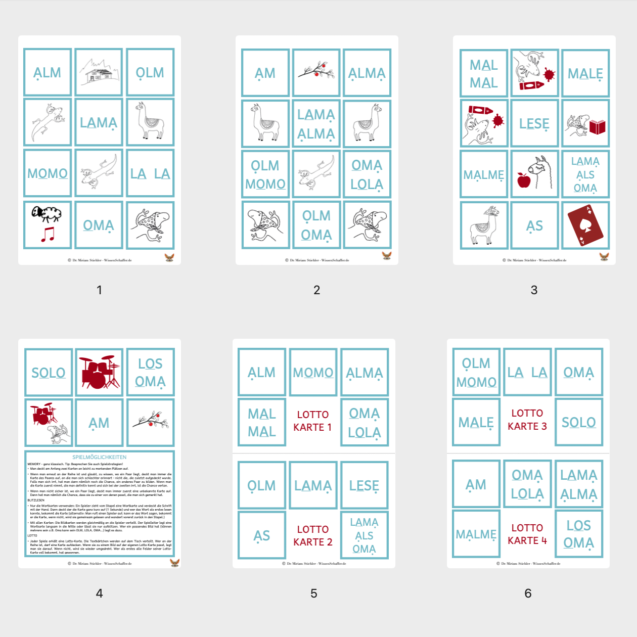 Das OLM-Memory zum lesen Lernen