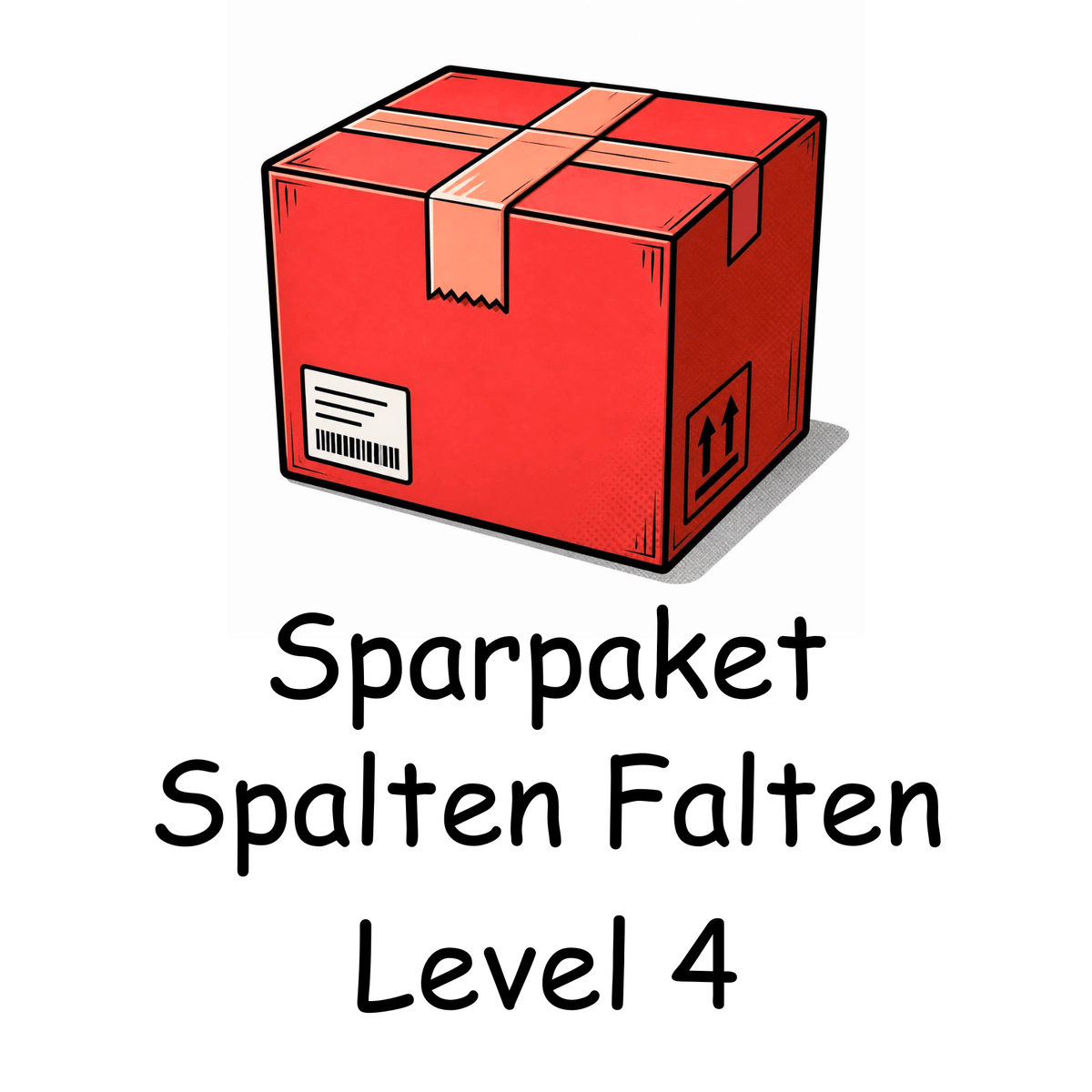 Sparpaket: Alle Spalten Falten-Übungen zu Level 4