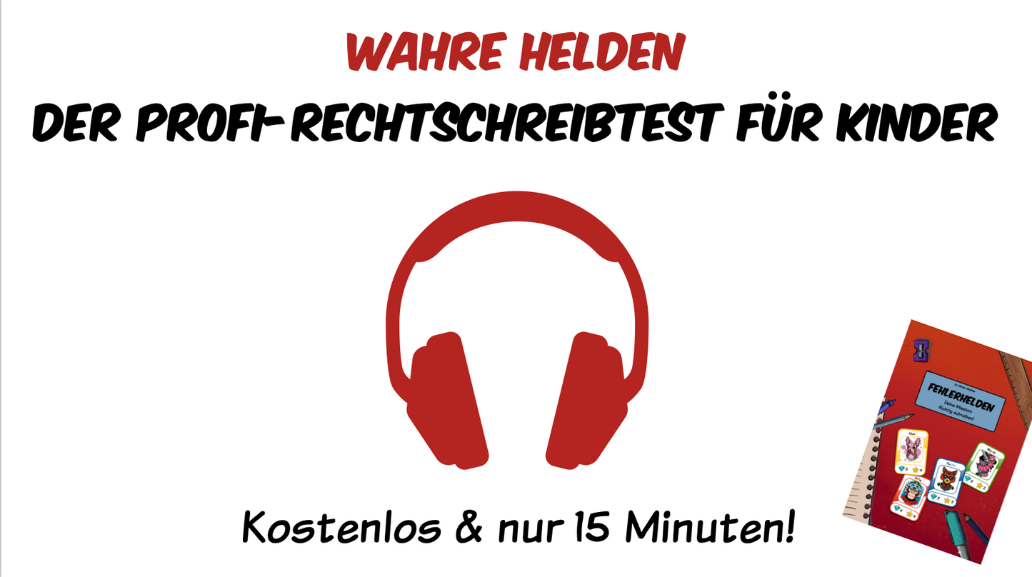 Fehlerhelden Rechtschreib-Test 2.-9. Klasse