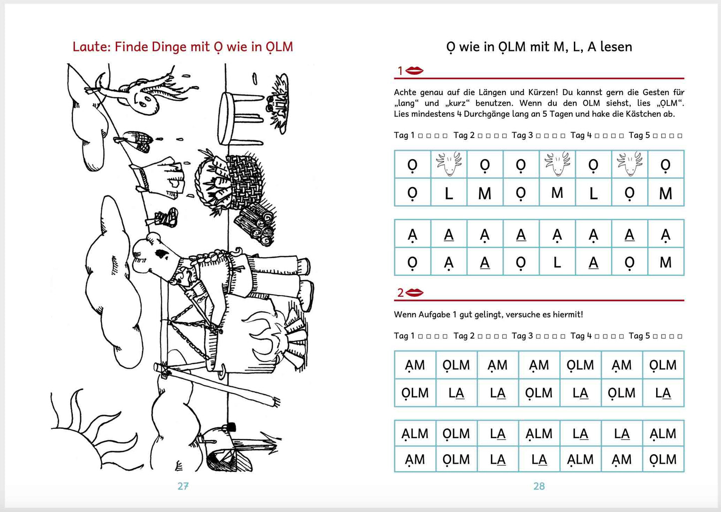 Erstes Lesen mit dem OLM von der ALM