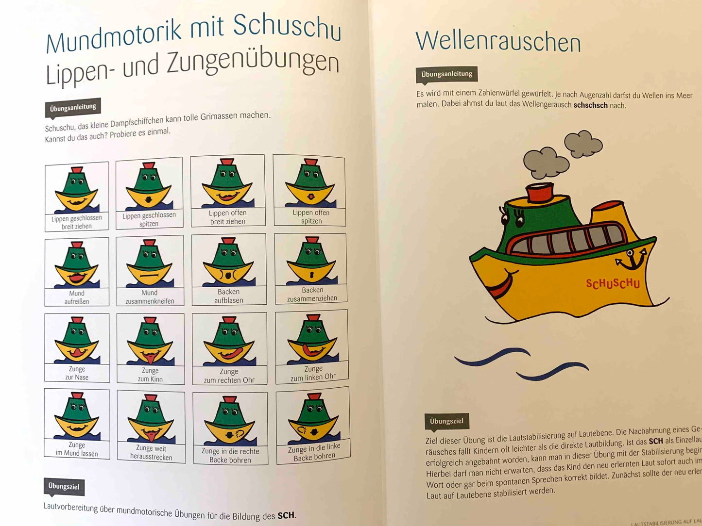 Lautübungshefte für Kinder mit Sprechstörungen