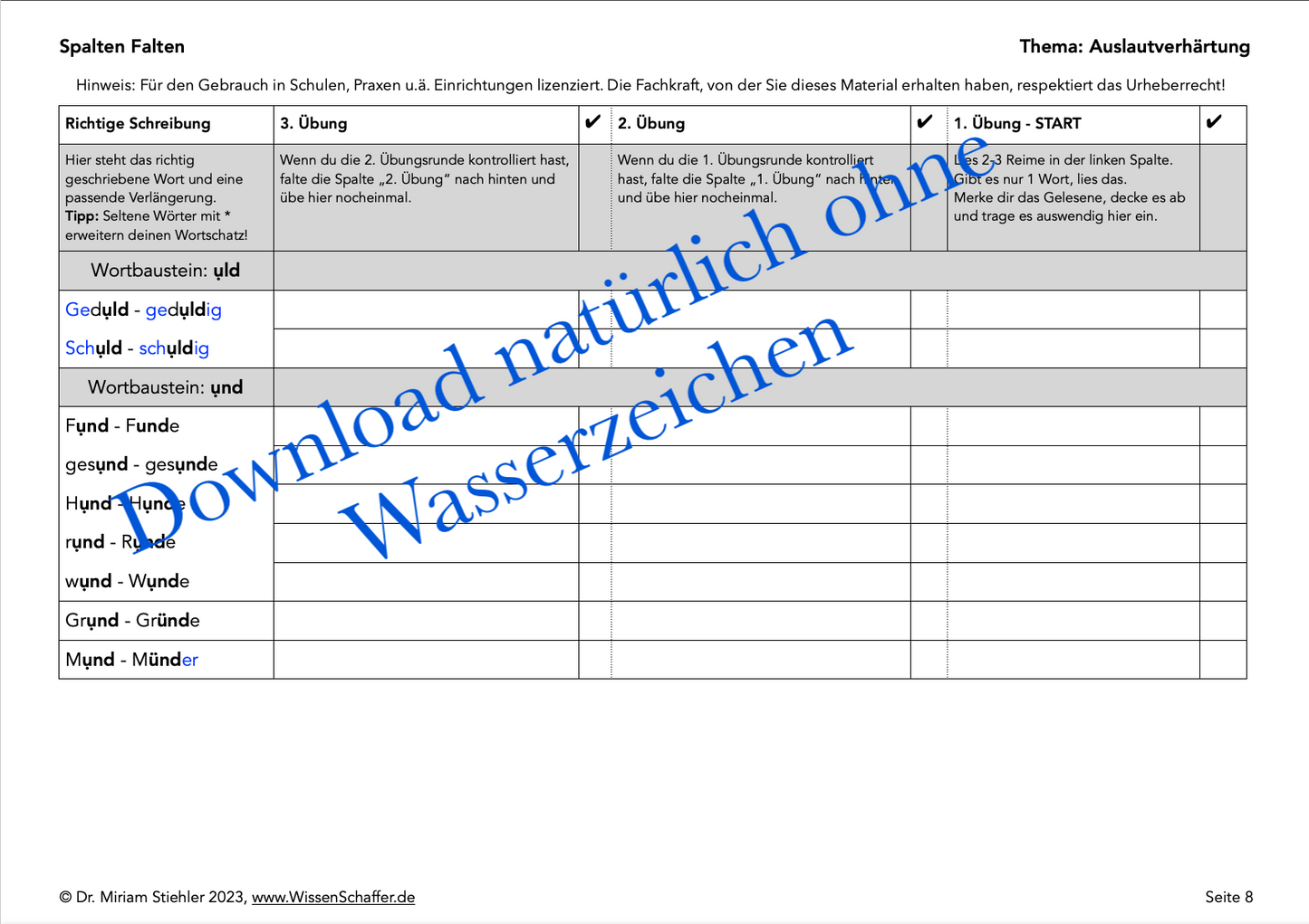 Profipaket Spalten Falten für Praxen und Lehrer