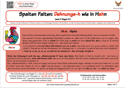 SpaltenFalten 4.4 Dehnungs-h wie in "Hahn" - Download