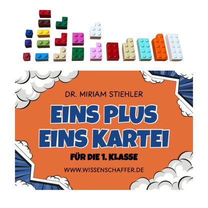 EinsPlusEins Kartei - 80 Karten + 20 exklusive Rechensteine