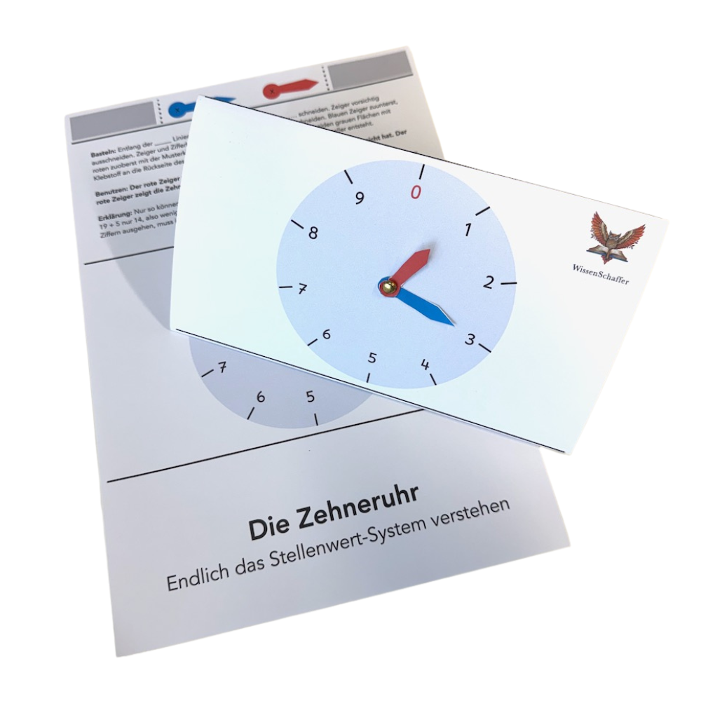 Die Zehneruhr - Bastelbogen