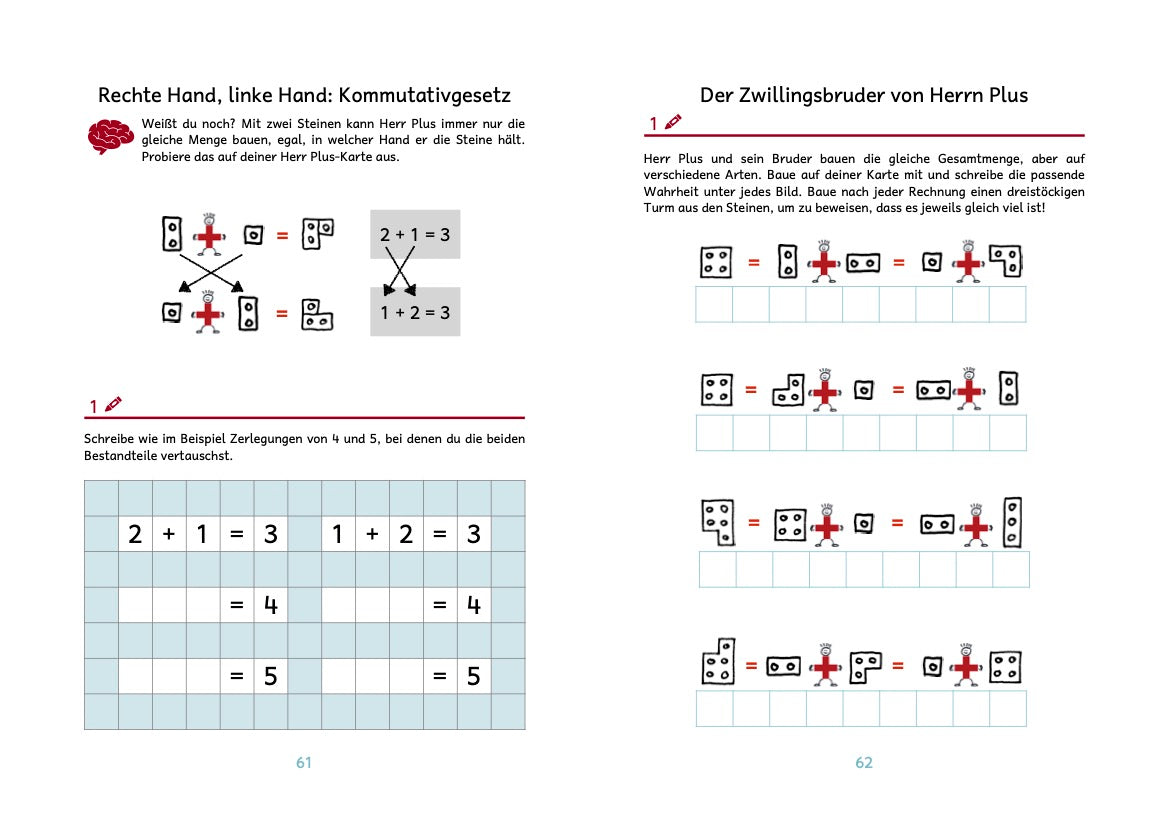 Erstes Rechnen mit Legosteinen