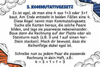 EinsPlusEins Kartei - 80 Karten + 20 exklusive Rechensteine