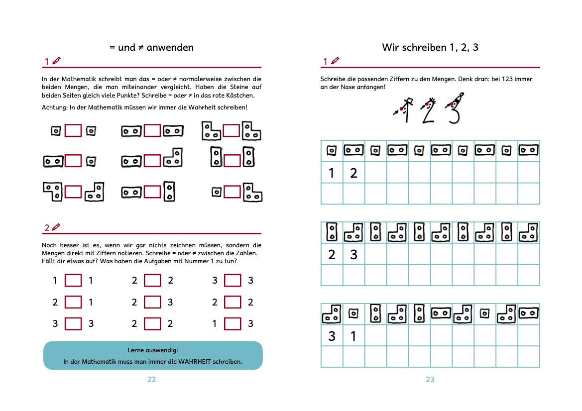 Erstes Rechnen mit Legosteinen