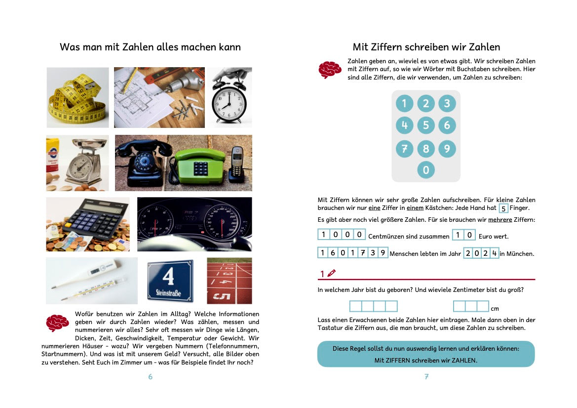 Erstes Rechnen mit Legosteinen