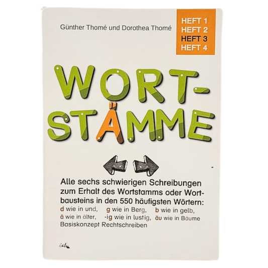 Übungsheft Wortstamm (Level 3, Regeln 3.5 - 3.9) von Prof. Thomé