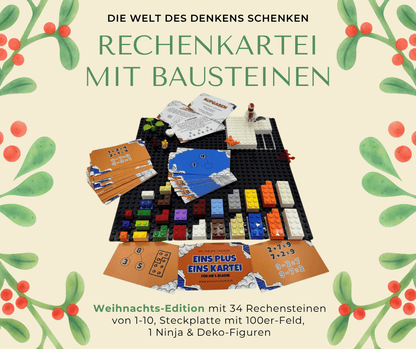 EinsPlusEins Kartei - 80 Karten + 20 exklusive Rechensteine